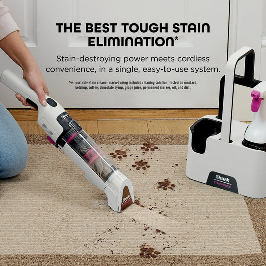 Shark StainForce Cordless Portable Spot Cleaner, Bagless & Self-Cleaning - HX100
