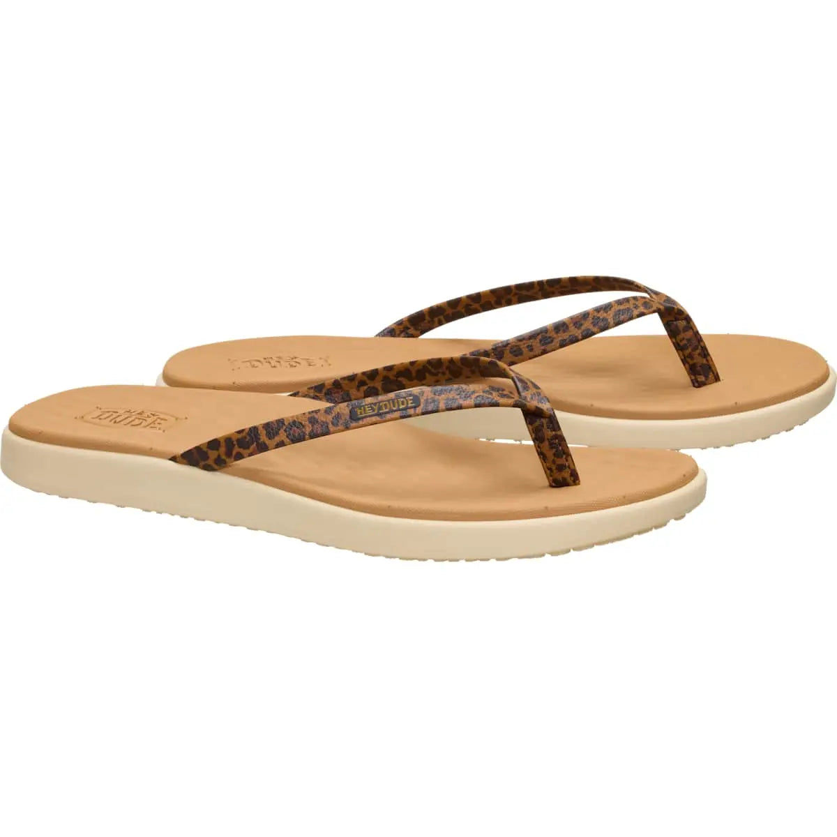 HEYDUDE Squishy Cushioned Beach Sandals, Foldable Portable Slides for Vacation & Daily Casual Wear