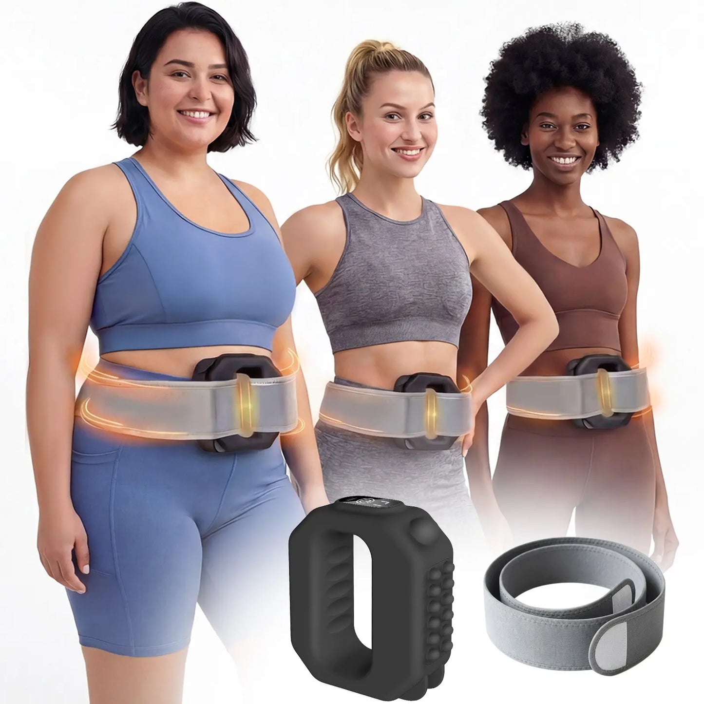 ADDWIN 2026 Latest R10 Mini Fascia Massage Belt, Upgraded Muscle Relief Fascia Tool with Adjustable Strap, Waist Circumference Compatible Up to 55 Inches, Wireless Rechargeable Portable Massager for Waist & Back Soreness Relief, Ideal Present for Parents