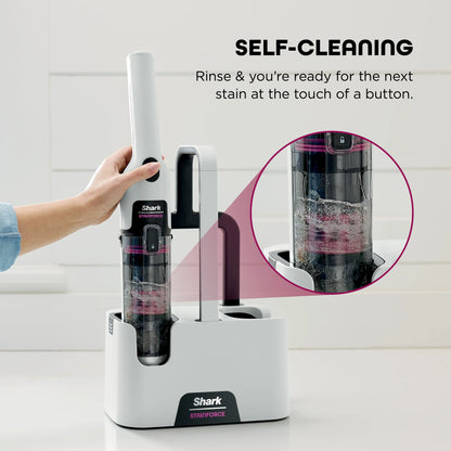 Shark StainForce Cordless Portable Spot Cleaner, Bagless & Self-Cleaning - HX100