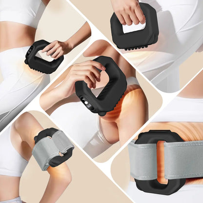 ADDWIN 2026 Latest R10 Mini Fascia Massage Belt, Upgraded Muscle Relief Fascia Tool with Adjustable Strap, Waist Circumference Compatible Up to 55 Inches, Wireless Rechargeable Portable Massager for Waist & Back Soreness Relief, Ideal Present for Parents
