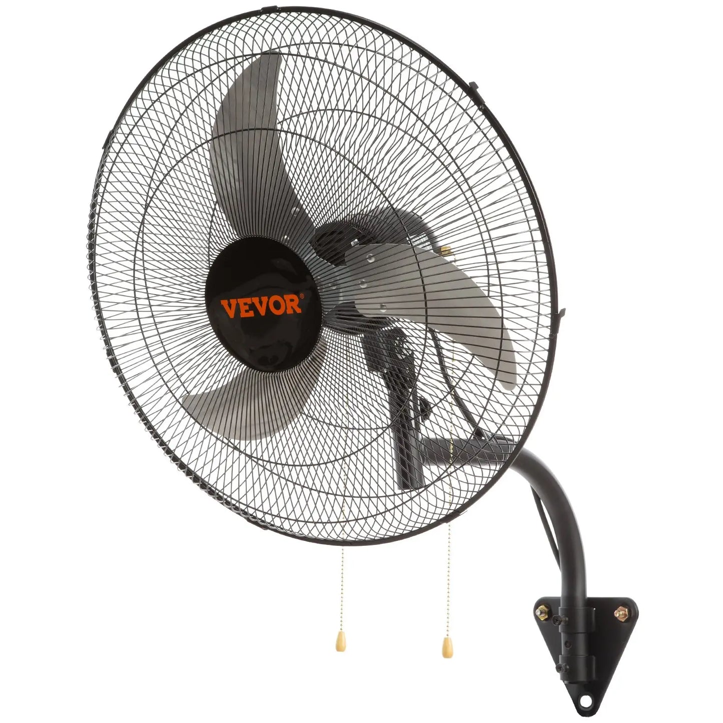 【DealsForYouDays】VEVOR 20 Inch Swinging Wall Mount Industrial Fan, 3 Speed High Airflow Fan with Max 4650 CFM, Adjustable Tilting Black Wall Cooling Fan for Commercial & Home Use, Ideal for Warehouse, Greenhouse, Workshop, Patio & Basement